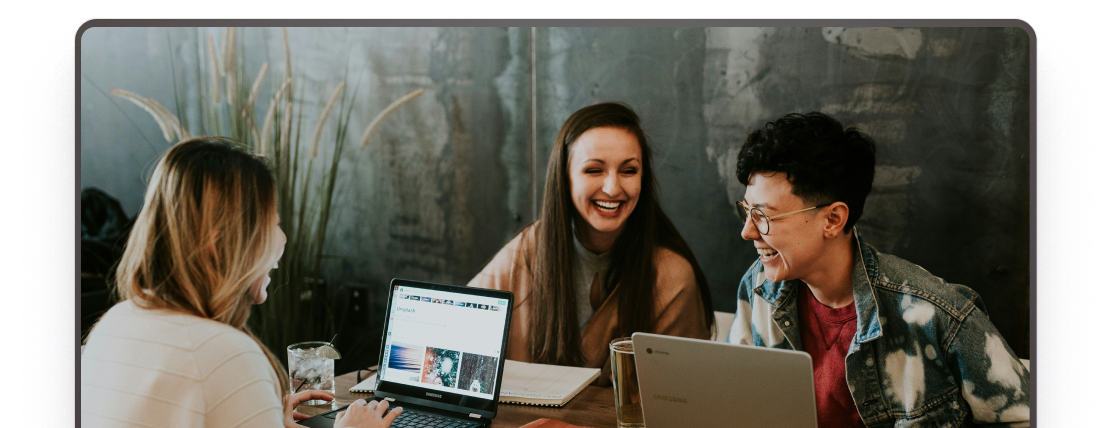 Group of people excited about starting their business